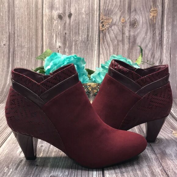 KAREN SCOTT Cahleb Wine Dress Booties 5M - Picture 8 of 13